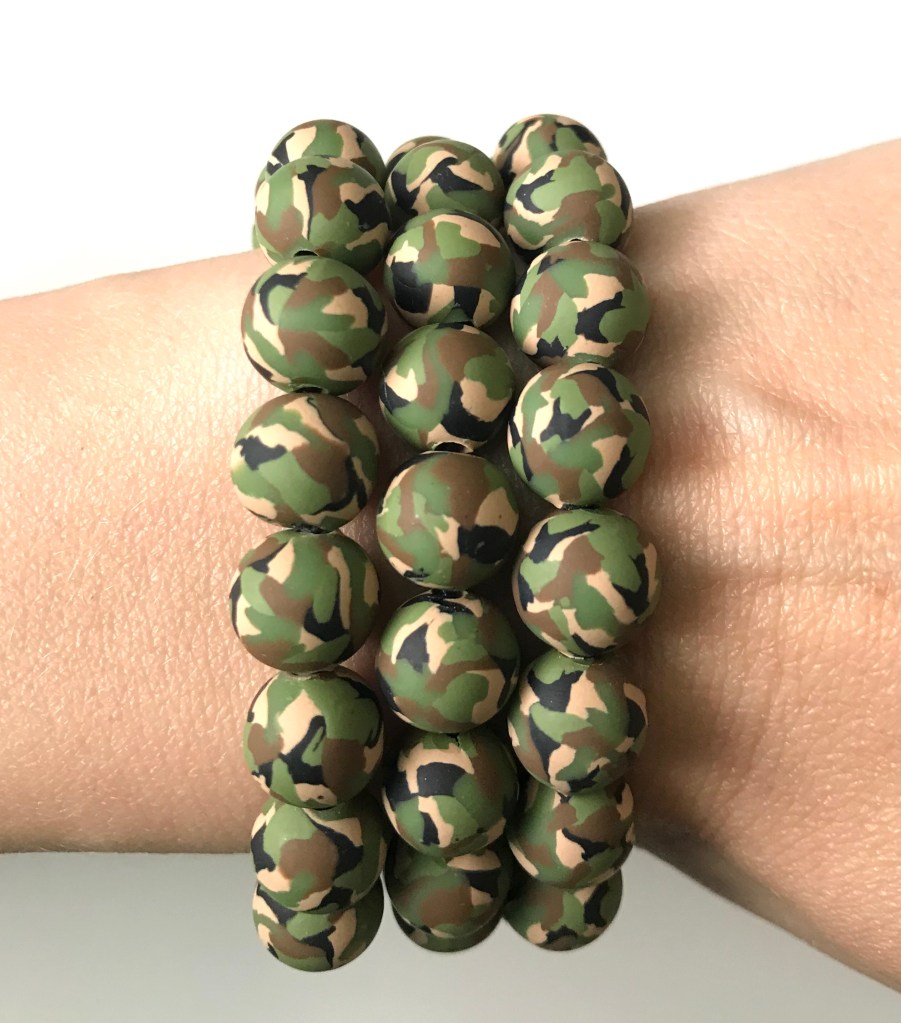 Camo bead bracelet