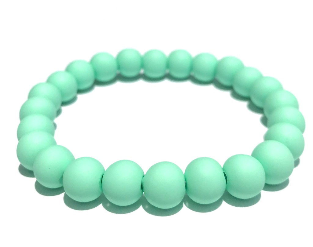 Mint green bead bracelet