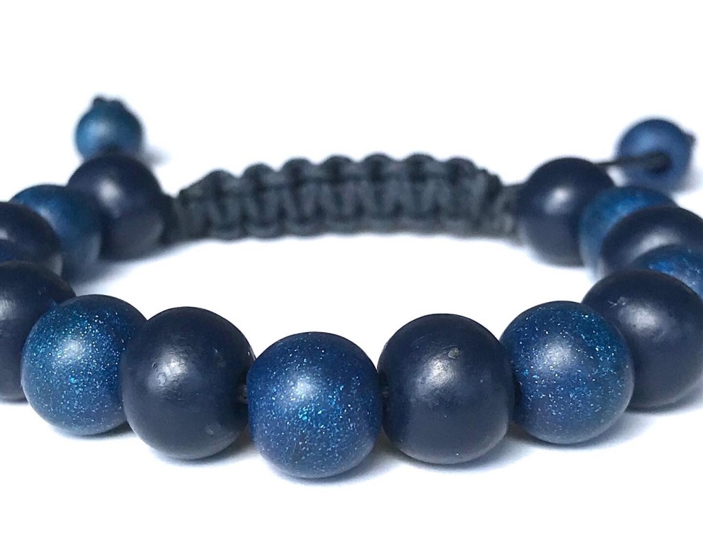 Polymer clay bead bracelet