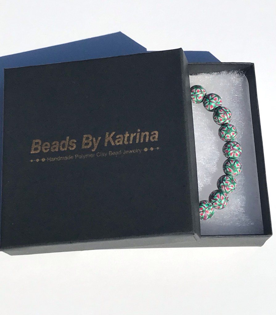 Christmas bead bracelet